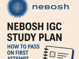 NEBOSH IGC Study Plan: How to Pass on First Attempt