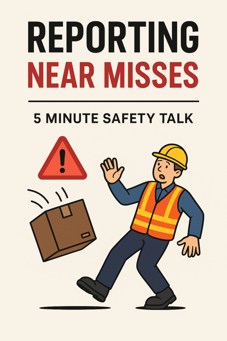 Reporting Near Misses 5 Minute Safety Talk