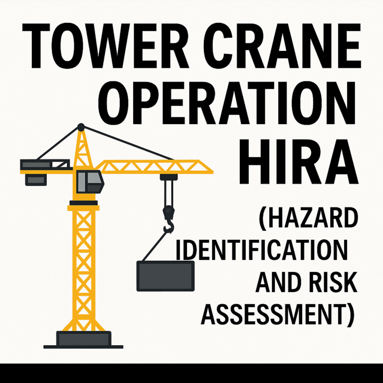Tower Crane Operation HIRA (Hazard Identification and Risk Assessment)