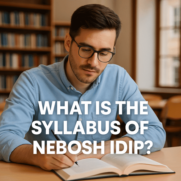What is the Syllabus of NEBOSH IDip?