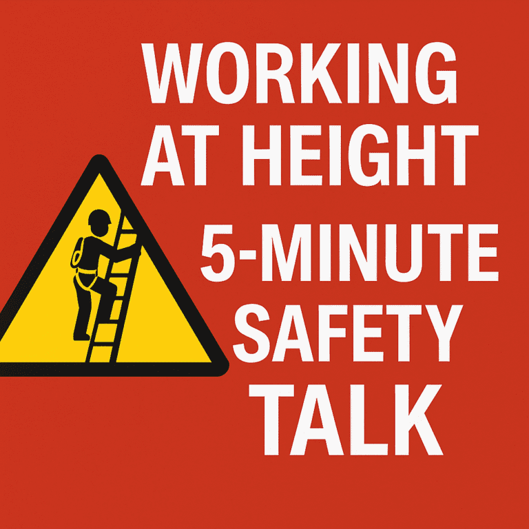 Working at Height 5 Minute Safety Talk