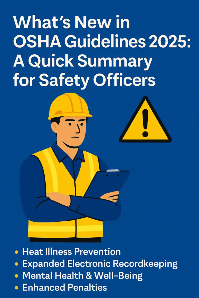 What is New in OSHA Guidelines 2025: A Quick Summary for Safety Officers