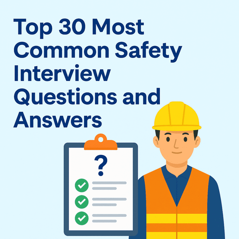 30+ Most Common Construction Site Safety Interview Questions – With Practical Answers