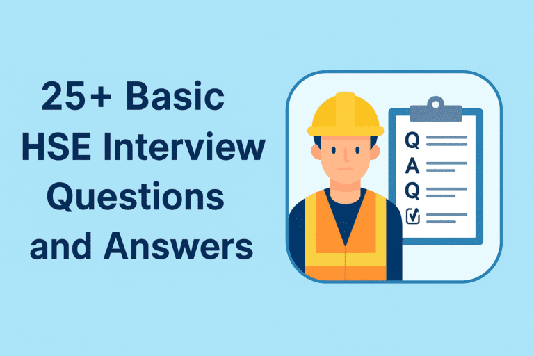 Basic HSE Interview Questions for Freshers