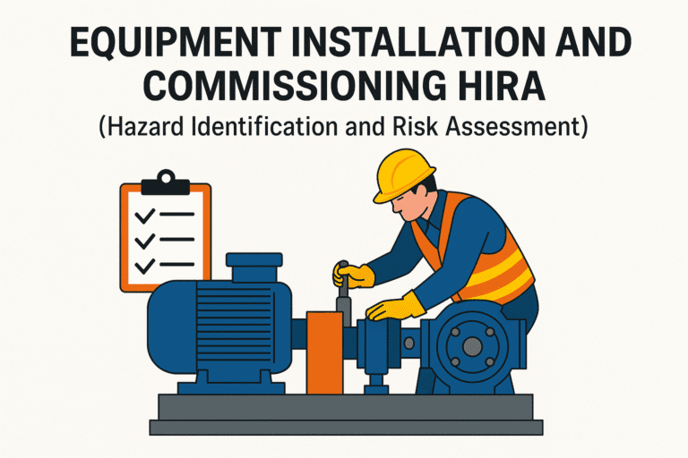 Equipment Installation and Commissioning HIRA (Hazard Identification and Risk Assessment)