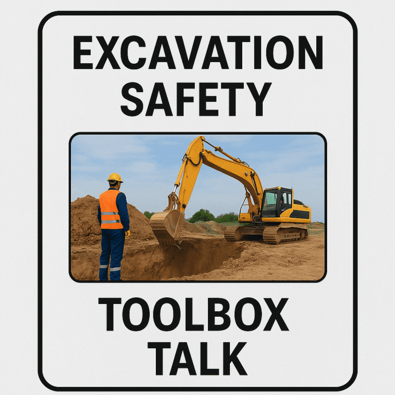 Excavation Safety TBT Download - Toolbox Talk