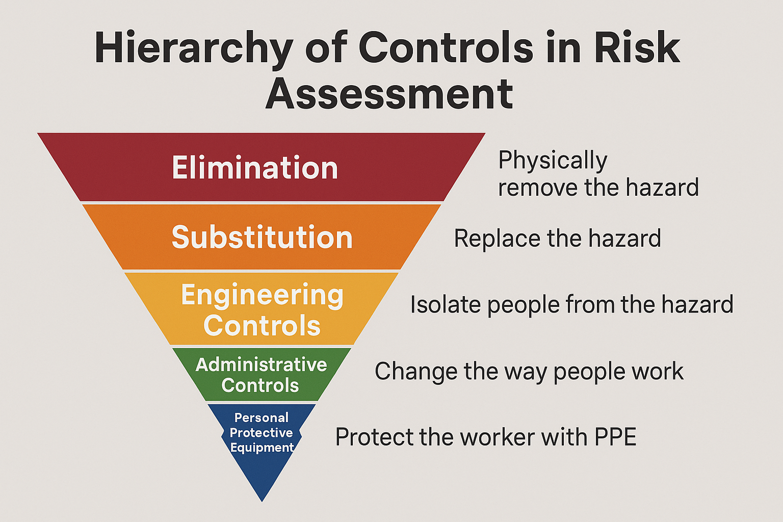 Hierarchy of Controls in Risk Assessment