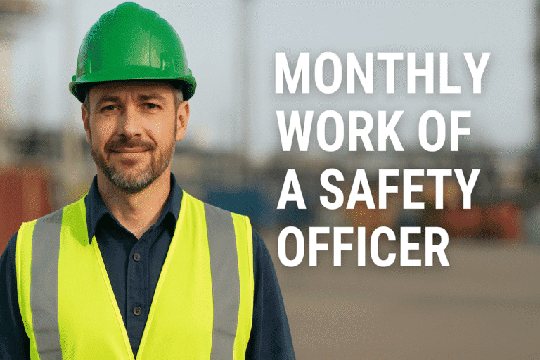 Monthly Work of a Safety Officer