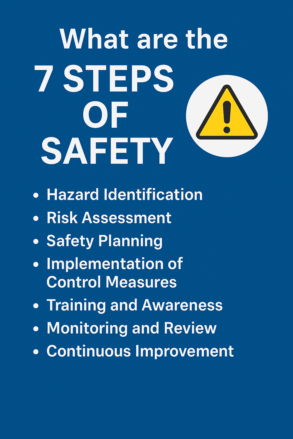 What are the 7 Steps of Safety?