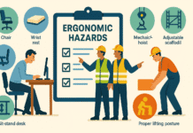 Ergonomic Hazards in Office and Construction Work: Identification & Control