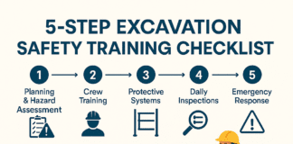 Excavation Safety Training Checklist