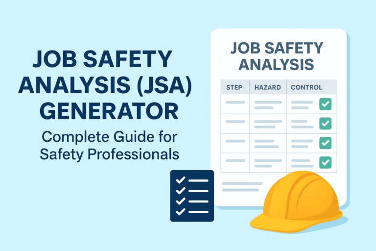 Job Safety Analysis Generator