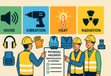 Physical Hazards at Work (Noise, Vibration, Heat, Radiation): Identification & Control