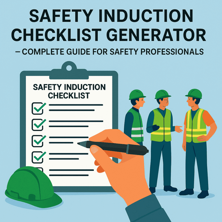 Safety Induction Checklist Generator