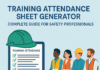 Training Attendance Sheet Generator