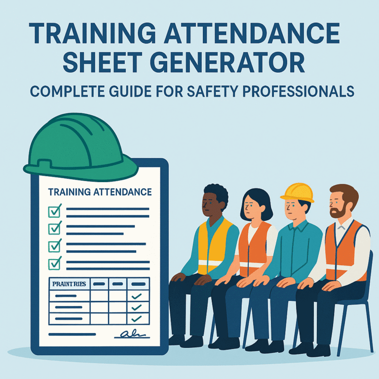 Training Attendance Sheet Generator โ Complete Guide for Safety ...