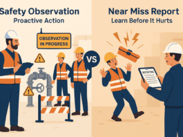 Safety Observation vs Near Miss Report