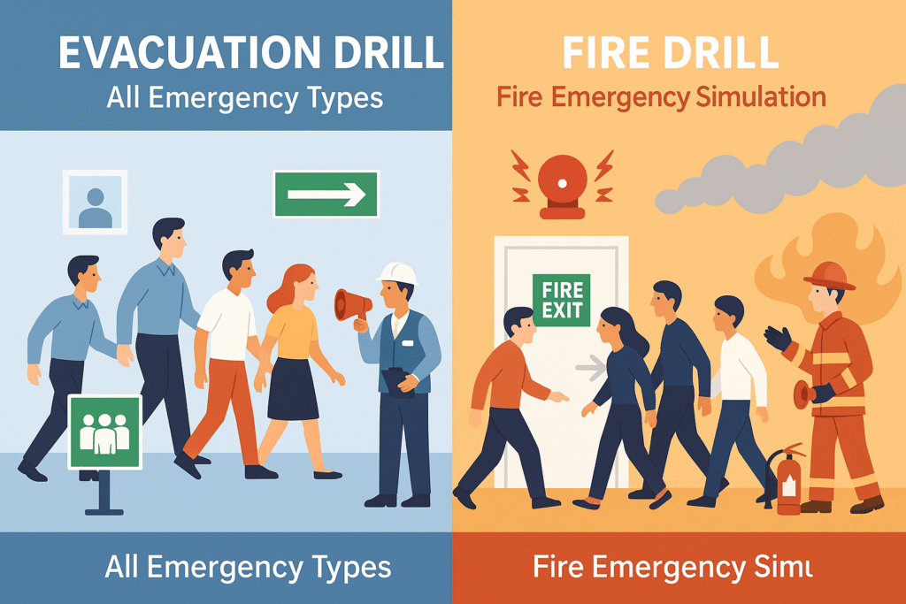 Evacuation Drill vs Fire Drill