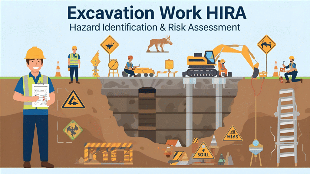 HIRA for Excavation Work (Hazard Identification & Risk Assessment)