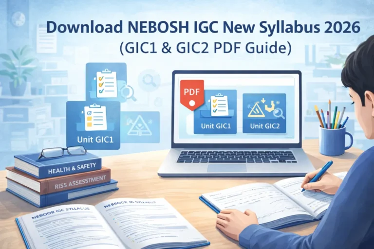 Download NEBOSH IGC New Syllabus 2026