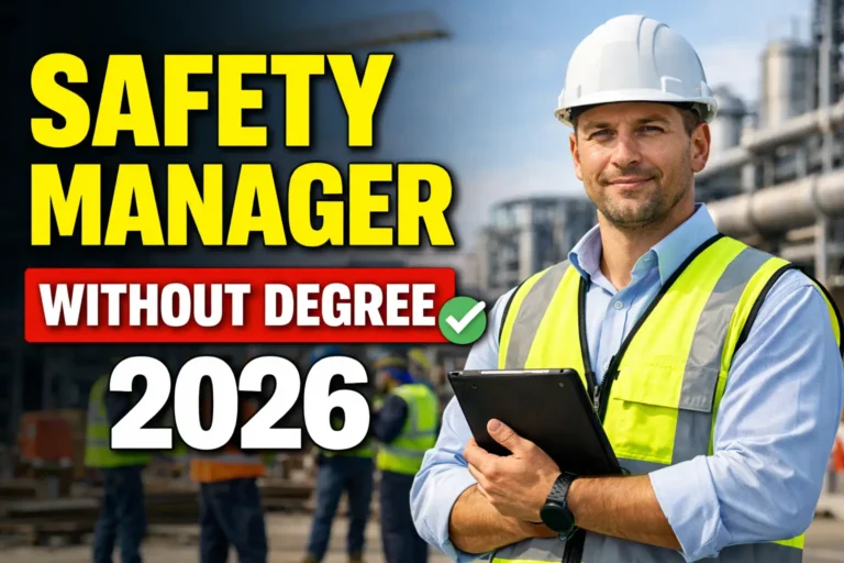 Without Degree Safety Manager in 2026