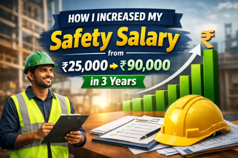 How I Increased My Safety Salary from ₹25,000 to ₹90,000 in 3 Years