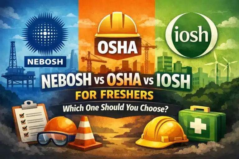 NEBOSH vs OSHA vs IOSH for Freshers
