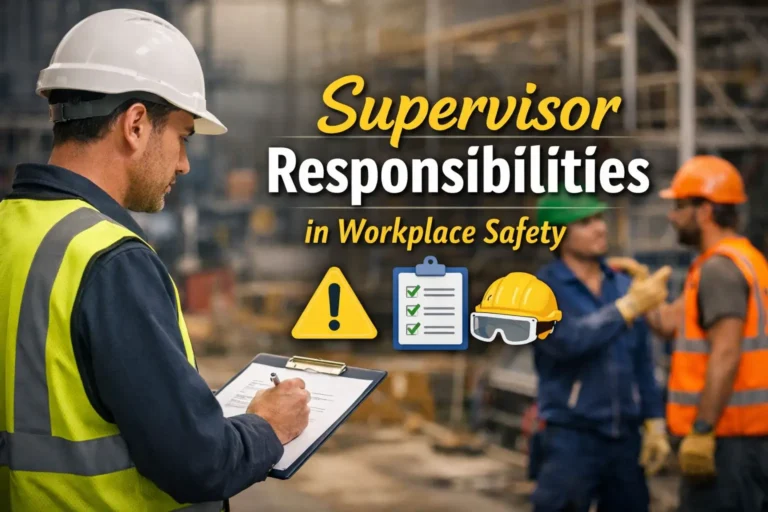 Supervisor Responsibilities in Workplace Safety