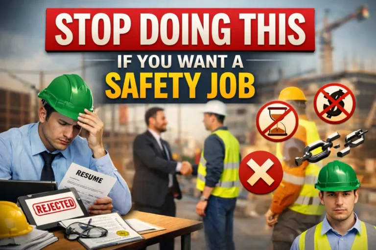 Stop Doing This If You Want a Safety Job