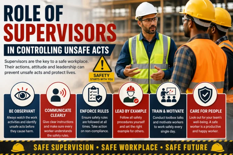 Role of Supervisors in Controlling Unsafe Acts