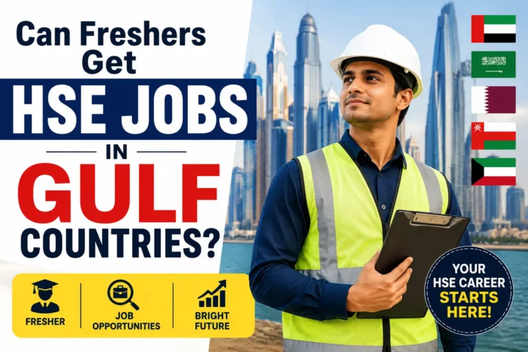 Can freshers get HSE jobs in Gulf countries?