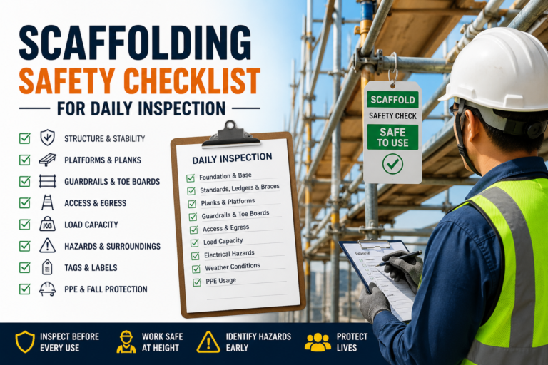 Scaffolding Safety Checklist for Daily Inspection