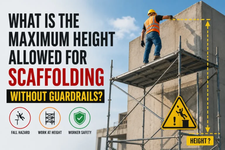 Maximum Height Allowed for Scaffolding Without Guardrails