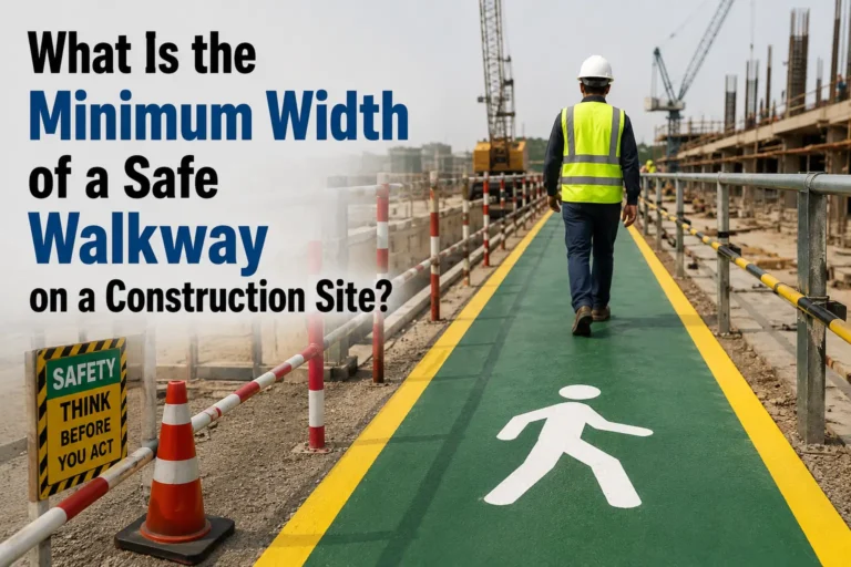 What Is the Minimum Width of a Safe Walkway on a Construction Site?