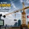 Wind Speed Allowed for Tower Crane