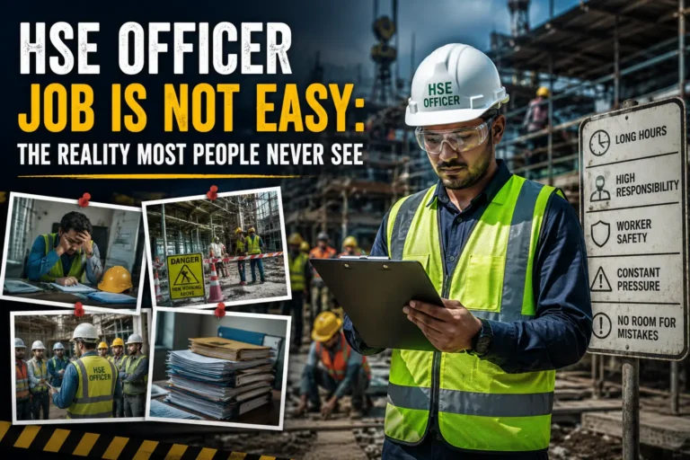 HSE Officer Job Is Not Easy